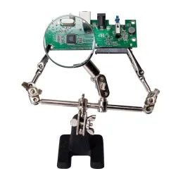 Uchwyt narzędziowy LogiLink WZ0034 "trzecia ręka" z lupą | PartsPC.pl