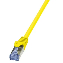 Patchcord LogiLink CQ3097S Cat.6A S/FTP 10m żółty | PartsPC.pl