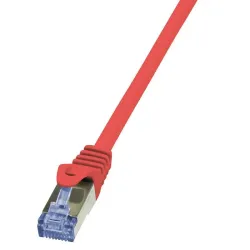 Patchcord LogiLink CQ3084S Cat.6A S/FTP 7,5m czerwony | PartsPC.pl