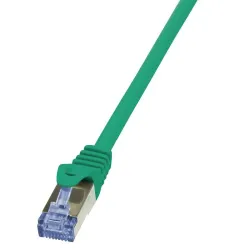 Patchcord LogiLink CQ3035S Cat.6A S/FTP 1m zielony | PartsPC.pl