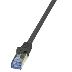 Patchcord LogiLink CQ3013S Cat.6A S/FTP 0,25m czarny | PartsPC.pl