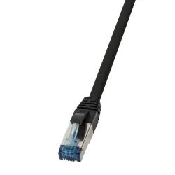 Patchcord LogiLink CQ6075S Cat.6A S/FTP PUR 5,00m czarny | PartsPC.pl