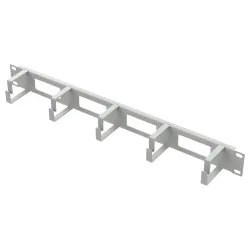 Organizer kabli z przepustami 19" 1U, szary Netrack | PartsPC.pl