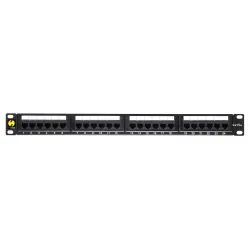 Patch panel 19'' Netrack 1U, 24-porty kat. 5e UTP, z | PartsPC.pl