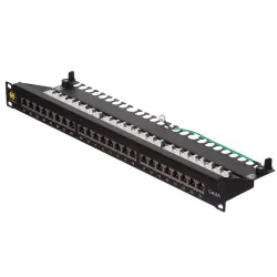 Patch panel 19" Netrack 24-porty kat. 6A FTP wyposażony | PartsPC.pl