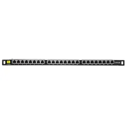 Patch panel 19'' Netrack 24-porty kat. 5e FTP, 0,5U z | PartsPC.pl