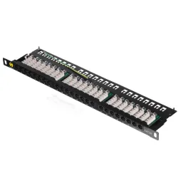 Patch panel 19'' Netrack 24-porty kat. 5e UTP, 0,5U/1U z | PartsPC.pl