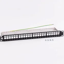 Patch panel keystone 19" 24-porty, FTP Netrack | PartsPC.pl