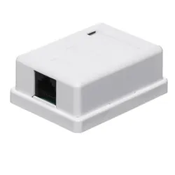 Gniazdo natynkowe kompletne 1xRJ45 8p8c UTP Cat6 LSA | PartsPC.pl