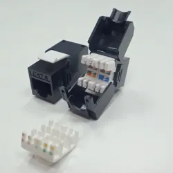Moduł keystone Jack RJ45 kat. 6A UTP, beznarzędziowy | PartsPC.pl