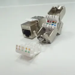 Moduł keystone Jack RJ45 kat. 6A FTP, beznarzędziowy | PartsPC.pl