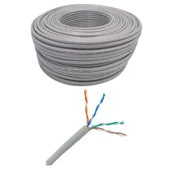 Kabel sieciowy skrętka LAN Netrack cat 5e UTP, szary, | PartsPC.pl