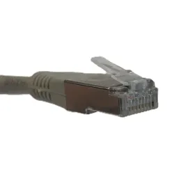 Patchcord RJ45, kat. 6 FTP F/UTP, 5m, Netrack, szary | PartsPC.pl