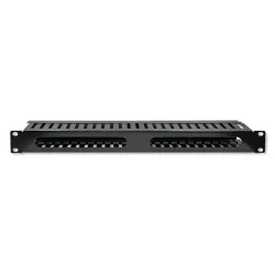Organizer kabli QOLTEC do szaf RACK 19" | 24 porty | 1U | PartsPC.pl