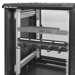 Organizer kabli QOLTEC do szaf RACK 19" | 1U | PartsPC.pl