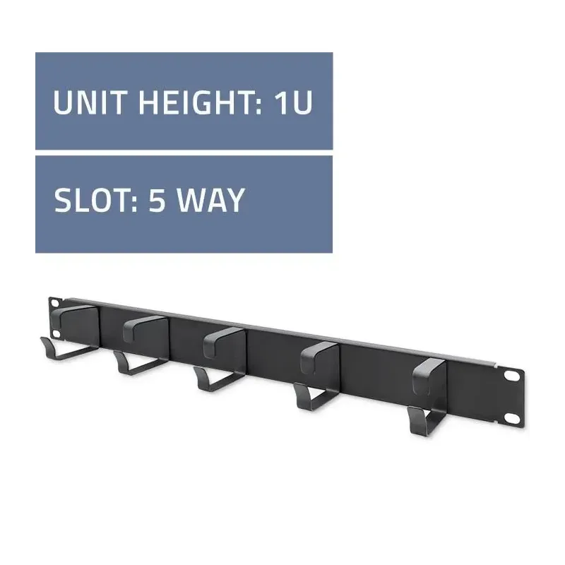 Organizer kabli QOLTEC do szaf RACK 19" | 1U | PartsPC.pl