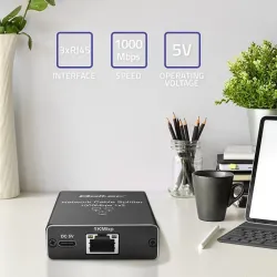 Switch niezarządzalny Qoltec mini rozdzielacz splitter | PartsPC.pl