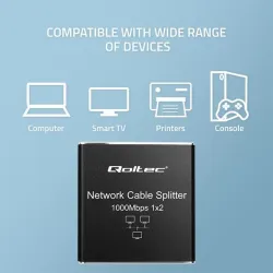 Switch niezarządzalny Qoltec mini rozdzielacz splitter | PartsPC.pl