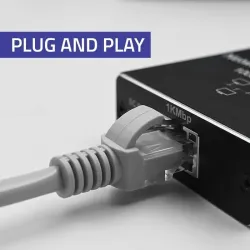 Switch niezarządzalny Qoltec mini rozdzielacz splitter | PartsPC.pl