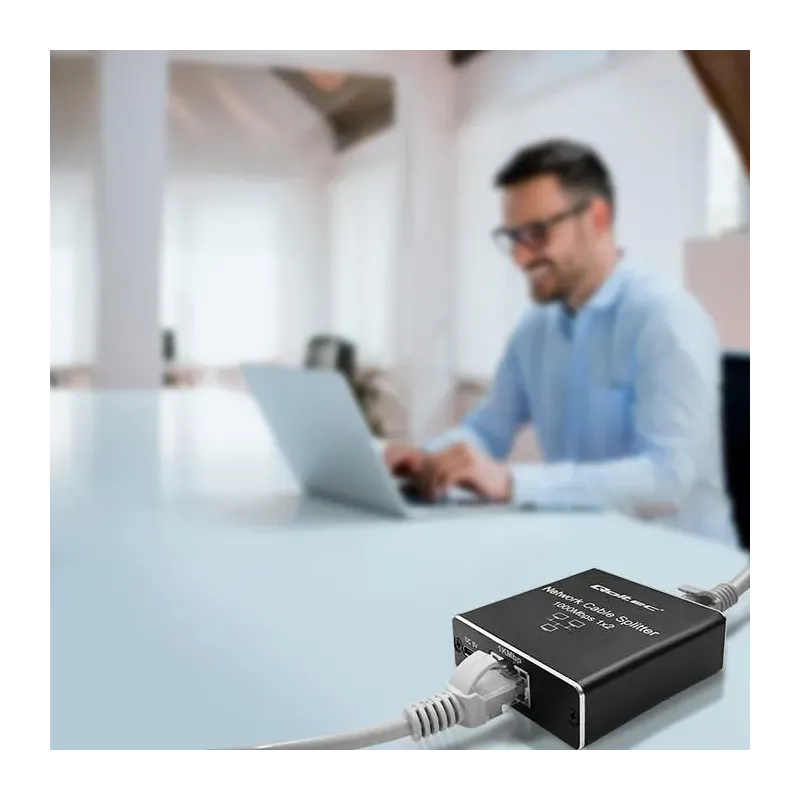 Switch niezarządzalny Qoltec mini rozdzielacz splitter | PartsPC.pl