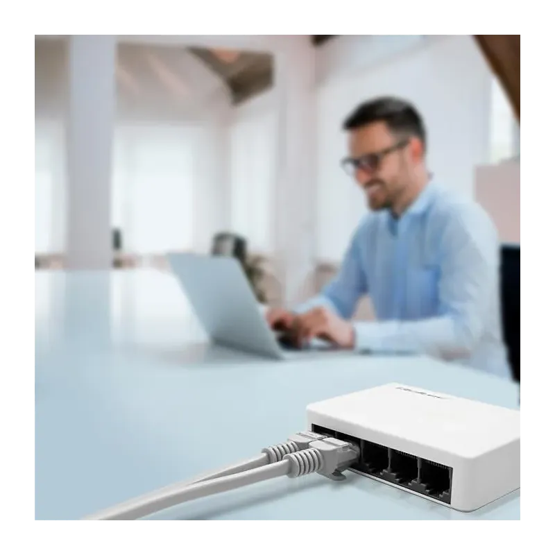 Switch niezarządzalny Qoltec przełącznik sieciowy 5 x | PartsPC.pl