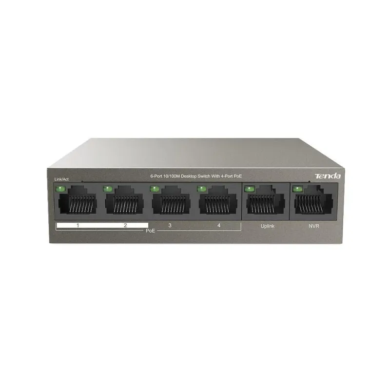 Switch niezarządzalny Tenda TEF1106P 4-port Ethernet | PartsPC.pl