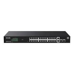 Switch zarządzalny Tenda TEG2228P-24-410W 26x1GbE + 2SFP | PartsPC.pl