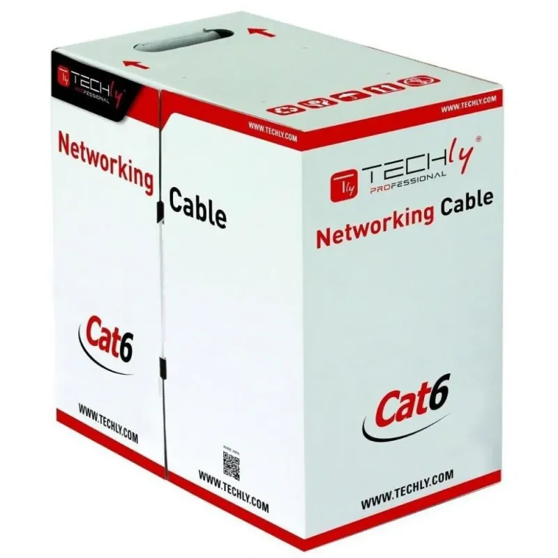 Kabel instalacyjny TechlyPro skrętka Cat6 S/FTP drut, | PartsPC.pl