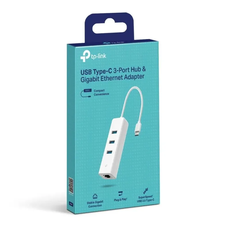 Karta sieciowa TP-Link UE330C 1x1GbE HUB USB3.0 | PartsPC.pl
