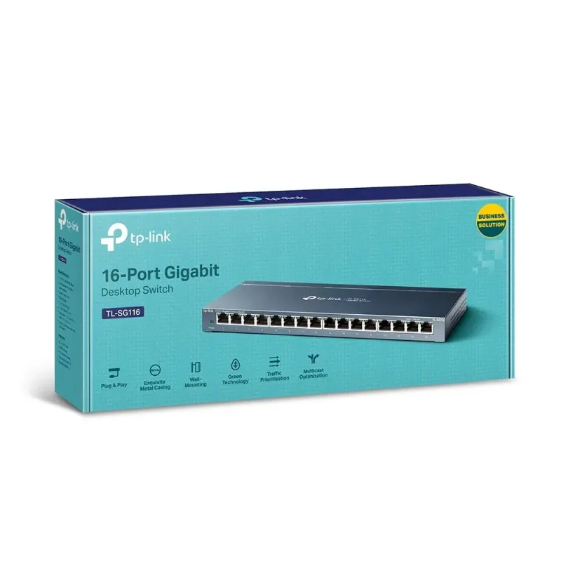 Switch niezarządzalny TP-Link TL-SG116 16x100/1000 | PartsPC.pl