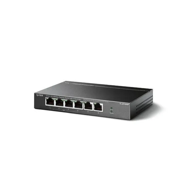 Switch niezarządzalny TP-Link TL-SF1006P 6x10/100 4xPoE+ | PartsPC.pl