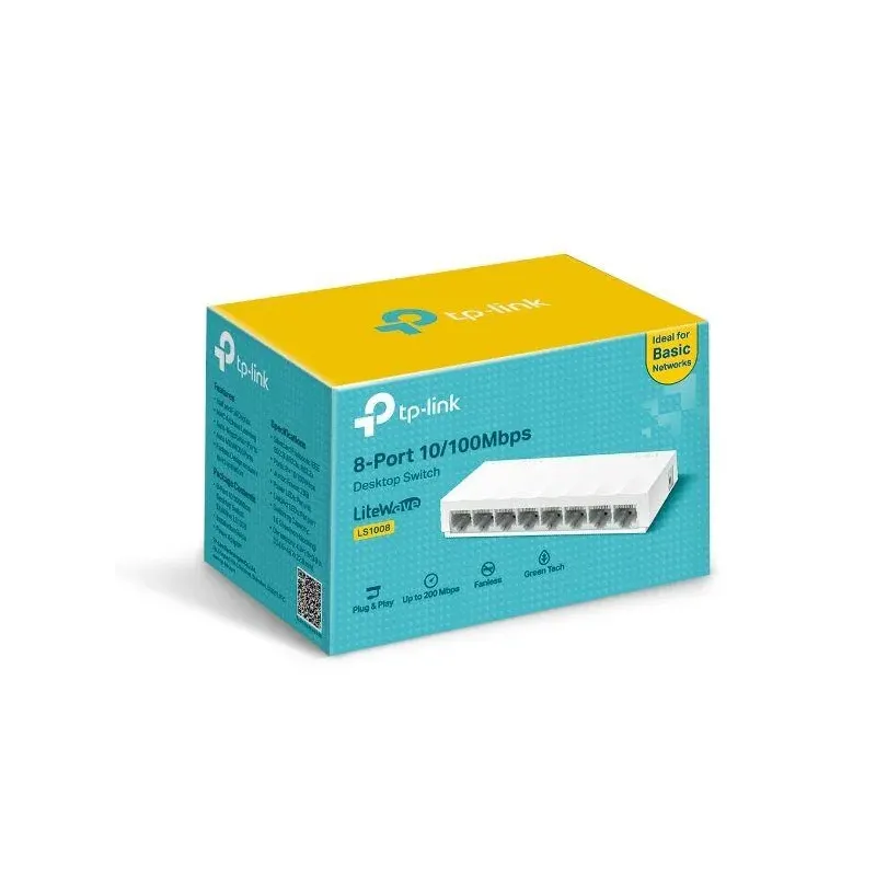Switch niezarządzalny TP-Link LS1008 8x10/100Mb/s | PartsPC.pl