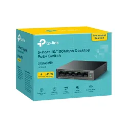 Switch niezarządzalny TP-Link LS105LP 5x100 4x PoE+ 41W | PartsPC.pl