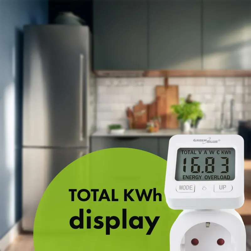 Miernik energii GreenBlue, watomierz, 16A, max. 3680W,... | PartsPC.pl