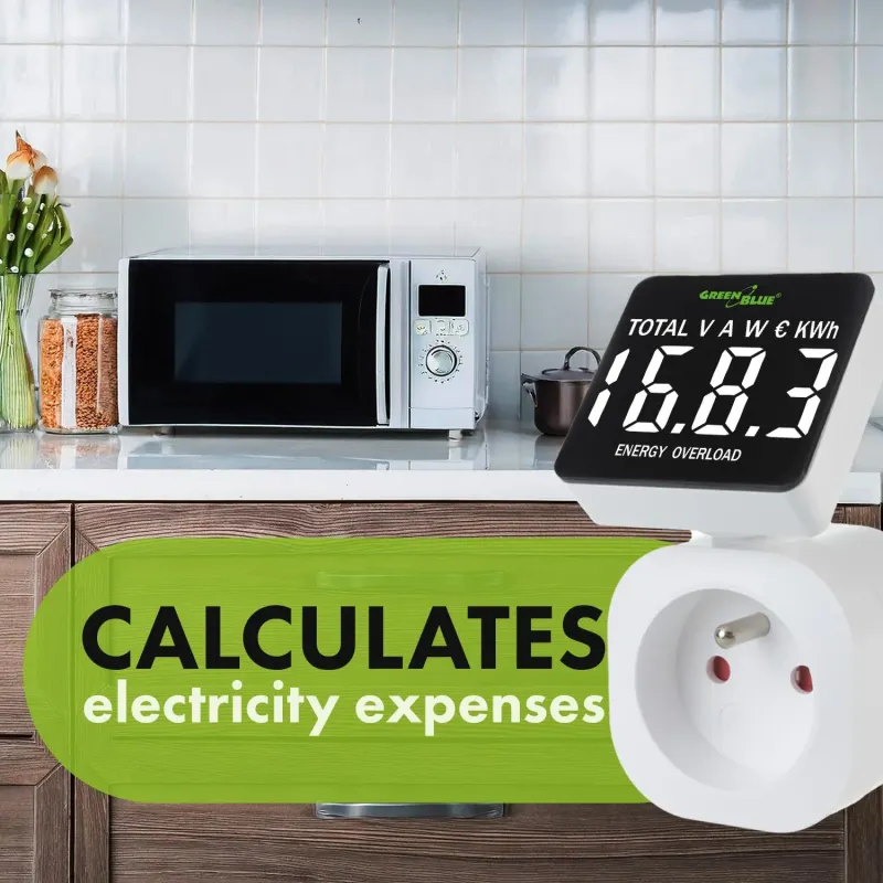 Miernik energii GreenBlue, watomierz, 16A, max. 3680W,... | PartsPC.pl