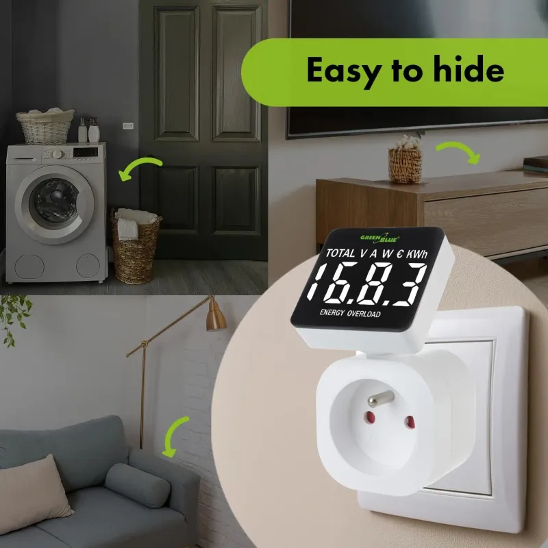 Miernik energii GreenBlue, watomierz, 16A, max. 3680W,... | PartsPC.pl