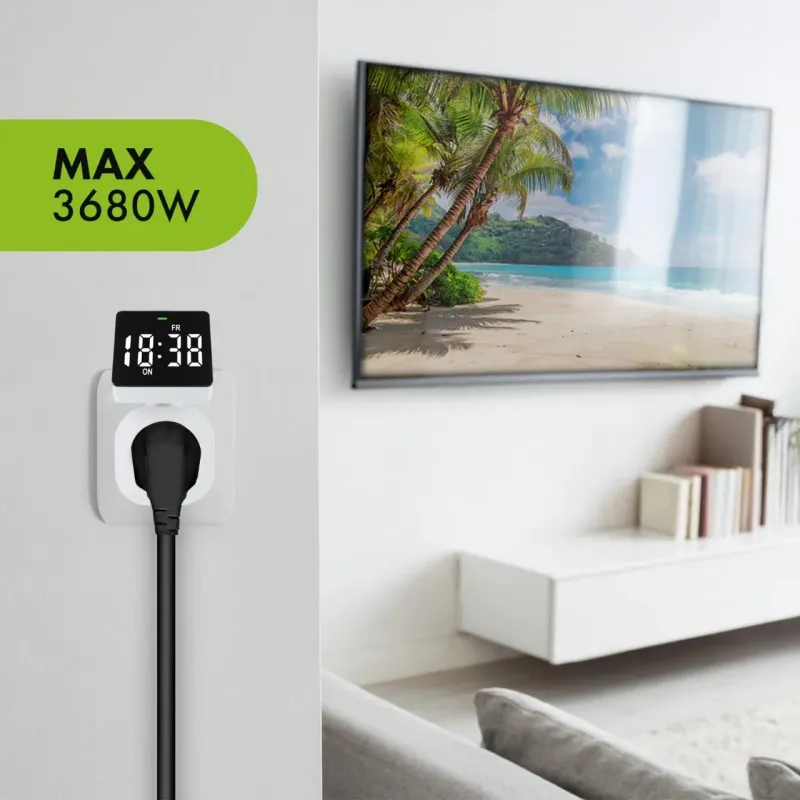 Włącznik czasowy - timer cyfrowy GreenBlue, max. | PartsPC.pl