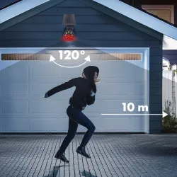 Atrapa kamery Maclean SOL1801S, solarna, migająca dioda, | PartsPC.pl