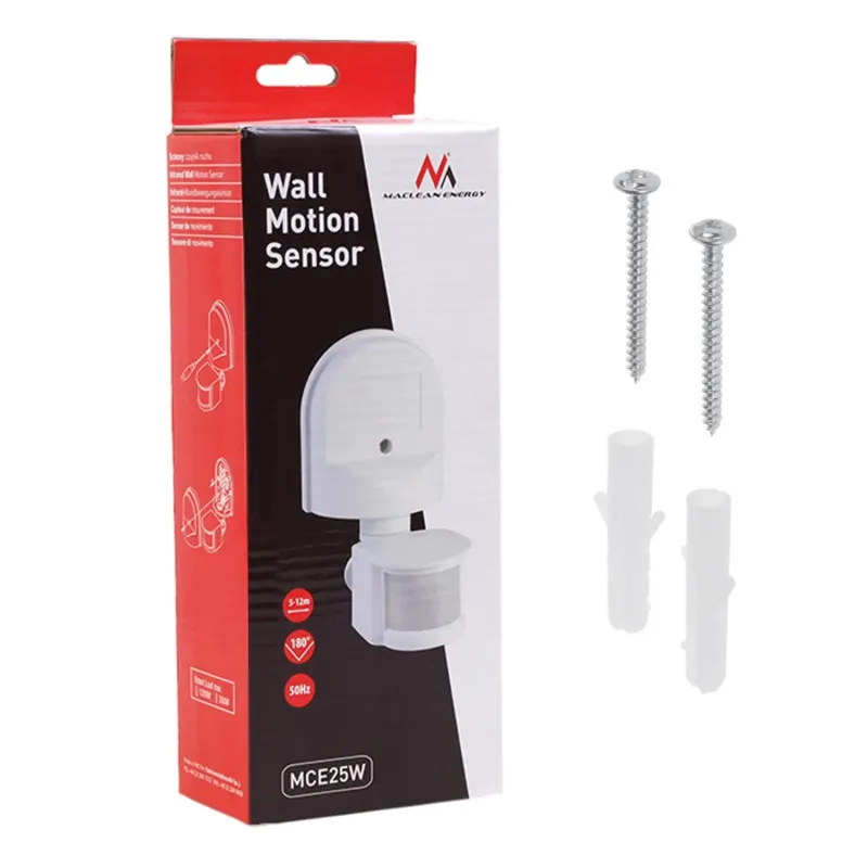 Czujnik ruchu zmierzchu Maclean MCE25 W ścienny biały | PartsPC.pl