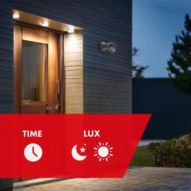 Czujnik ruchu PIR Maclean, na podczerwień, IP44, szary, | PartsPC.pl