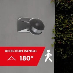 Czujnik ruchu PIR Maclean, na podczerwień, IP44, szary, | PartsPC.pl