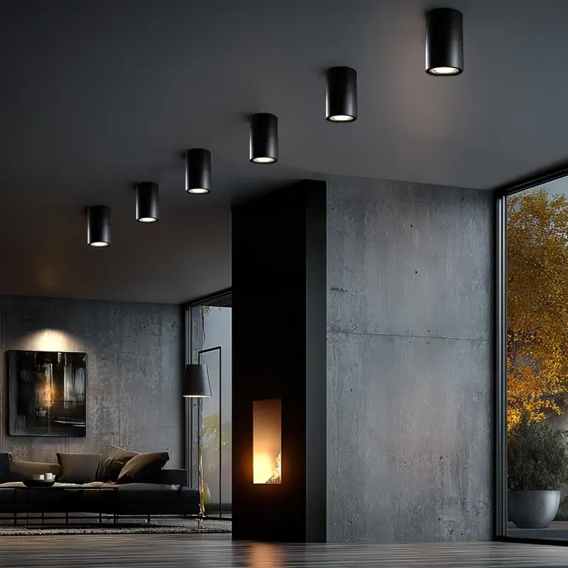 Oprawa natynkowa halogenowa Maclean GU10 MCE422 B czarna