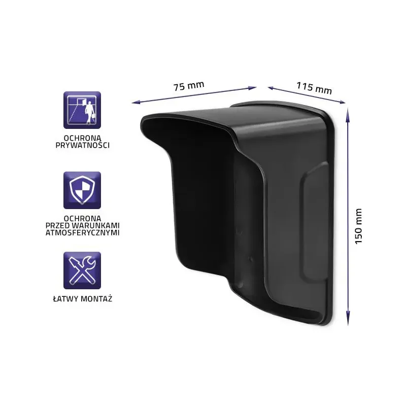 Daszek ochronny Qoltec do zamka szyfrowego | PartsPC.pl