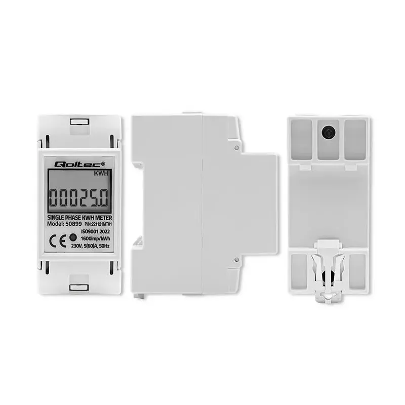 Miernik zużycia energii Qoltec na szynę DIN | | PartsPC.pl