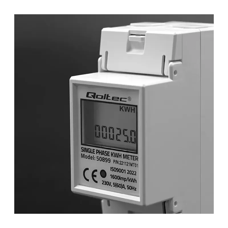 Miernik zużycia energii Qoltec na szynę DIN | | PartsPC.pl