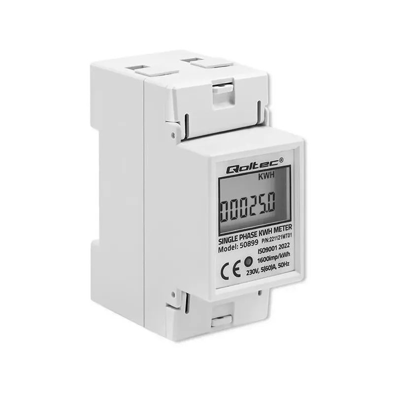 Miernik zużycia energii Qoltec na szynę DIN | | PartsPC.pl