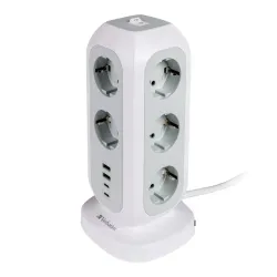 Listwa zasilająca Verbatim EUPT-01 EU Power Tower 11xAC | PartsPC.pl