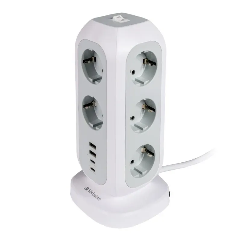 Listwa zasilająca Verbatim EUPT-01 EU Power Tower 11xAC | PartsPC.pl