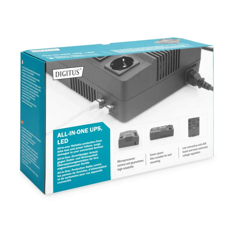 Zasilacz awaryjny UPS DIGITUS Line-Interactive LED | PartsPC.pl