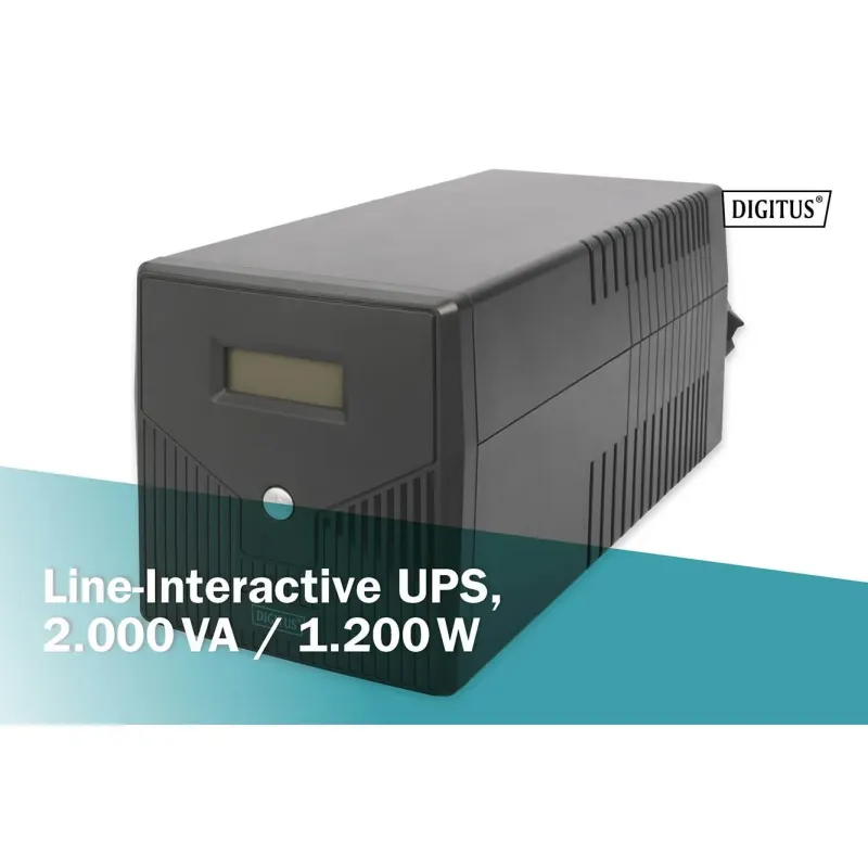 Zasilacz awaryjny UPS DIGITUS Line-Ineractive LCD | PartsPC.pl